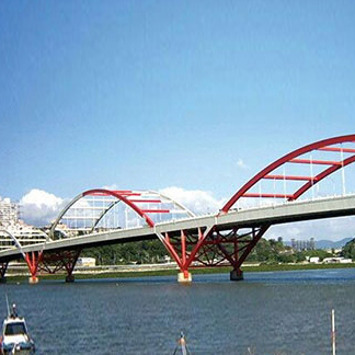 混凝土装修-2007年关渡大桥氟碳涂装